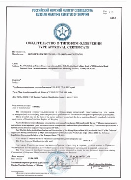 RS電動(dòng)機(jī)型式認(rèn)可